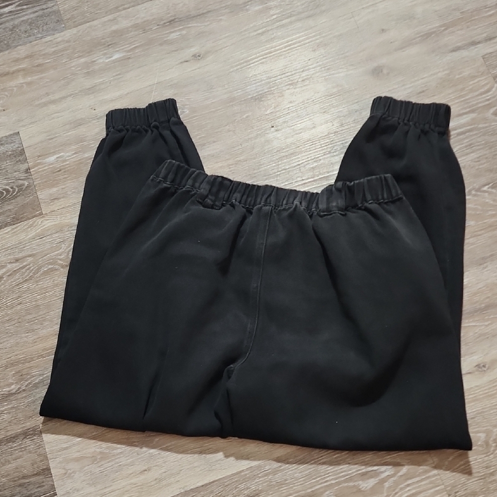 Classic Black Demin  Jogger Pants - Picture 5 of 6
